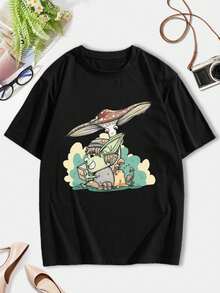Goblin - Goblincore women's T-women shirt for women inspired by goblincore - Negro - Ver 3