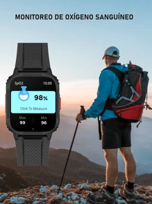 Smartwatch Hombre Reloj Deportivo Llamada 1.95 Lw9 Ineyes - Negro - Ver 7