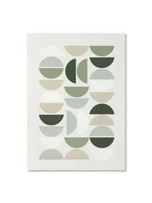 1PC Boho Wall Art Posters Leaves Sun Moon Geometric Abstract Gallery Canvas Painting And Prints Pictures For Living Room Home Decor No Frame ﻿ - Multicolor - View 24