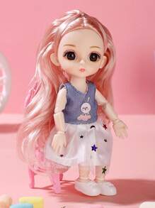 1 件逼真的公主装扮娃娃，可移动关节儿童女孩娃娃，可更换服装，适合角色扮演