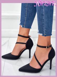 Fall/Winter Spring/Summer New Fashion Versatile Hollow Out Women Pointed Toe High Heel Shoes, Strap Buckle Design, Valentine's Series,Elegant,Party