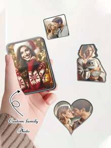 1 件可定制 3D 亚克力姓名磁铁 - 个性化冰箱和储物柜磁铁，非常适合家庭和办公室装饰、节日和特殊场合的礼物