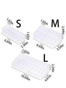 1pc Dustproof Acrylic Makeup Organizer Box, Display Stand For Lipstick, Nail Polish, Lip Gloss