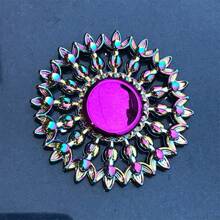 彩虹金属陀螺 彩色手指陀螺 高速手陀螺 缓解成人压力焦虑的玩具