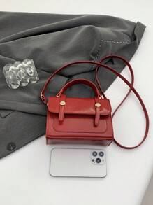 女士复古简约手提包，新款时尚单肩包，休闲小方形斜挎包