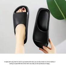 2024 New Fashionable Versatile EVA Women Slippers, 55mm/2.16in, Lightweight, Stylish, Elegant Thick-Soled Increasing Height Sandals, Anti-Slip Thick Bottom Casual Home Bathroom Outdoor Wear, Soft Cushiony Feeling