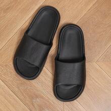 2024 Fashionable & Versatile Faux Leather Pattern EVA Sandals, Monolithic Minimalist Ins Style, High-End Leather Texture Suitable For Indoor/Outdoor Wear, Lightweight Comfortable Soft