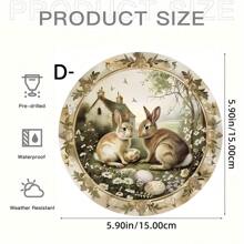 1pc Easter Acrylic Logo, Garland Logo, Fit Wall Decoration, Room Decoration, Home Decoration, Dining Room Decoration, Bar Decoration, Cafe Decoration, Garage Decoration, Easter Garland Sign, Round Garland Sign, Easter Decoration