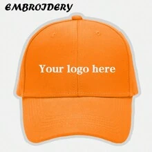 [Custom-Made] 1pc Solid Color Hard Top Baseball Cap With Customizable Embroidered Content, Suitable For Men And Women, Large Head Size Makes Face Look Smaller - Multicolor - View 16