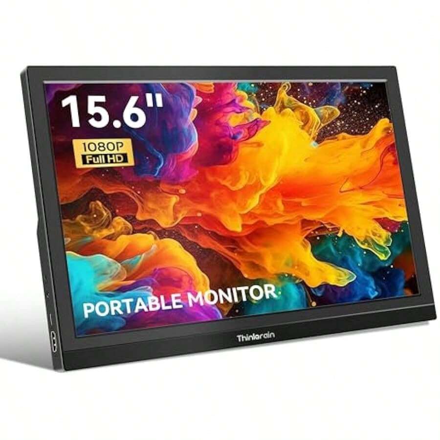 Thinlerain 15.6 Inch Portable Monitor 1920 X 1080 Small Computer ...