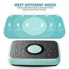 Vibration Plate Exercise Machine, Whole Body Fitness Platform For Lymphatic Drainage, Vibrating Shaker Board With 120 Speed Levels, Weight Loss And Fat Burner Workout Equipment For Women And Men