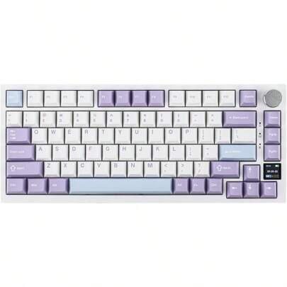 EPOMAKER Ajazz AK820 Pro 75% Gasket-Mounted Mechanical Keyboard With TFT Screen 3 Modes Bluetooth 5.1/2.4G Wireless And Type-C Wired Sound Dampening F