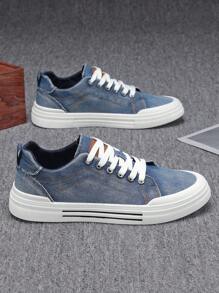 Scarpe di tela piatte di grandi dimensioni da uomo, adatte a tutte le stagioni, casual, sportive, alla moda, per uso quotidiano e per andare al college, per giovani