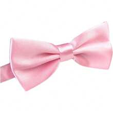 1pc Men Solid Color Adjustable Polyester Comfortable Leisure Fashion Bowtie Suitable For Festival, Wedding, Stage Party, Or Daily Matching With Shirts, Suits And Other Clothing Casual - Multicolor - View 16