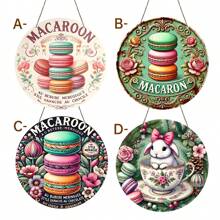 1PC Easter Macaron Theme Round Acrylic Logo - The Premier Easter Choice For Interior Home, Bar, Cafe Decoration, Easter Decoration, Ideal Holiday Decoration