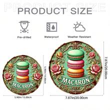 1PC Easter Macaron Theme Round Acrylic Logo - The Premier Easter Choice For Interior Home, Bar, Cafe Decoration, Easter Decoration, Ideal Holiday Decoration