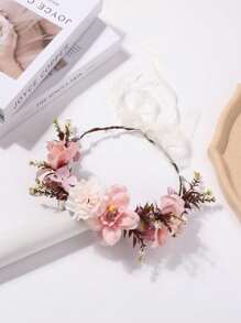 1pc Girls/Teens Minimalist Elegant Camellia Flower Headband - Multicolor - View 12