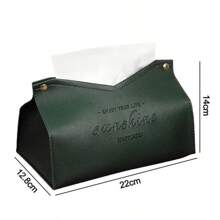 Estuche de pañuelos, servilletero, contenedor de almacenamiento, caja de pañuelos para coche, decoración minimalista para el hogar y la sala de estar de color sólido - Azul - Ver 6
