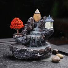 Backflow Incense Holder Waterfall Incense Burner Home Decor Aromatherapy Ornament Incense Cones With Backflow Incense Cones