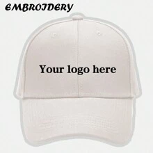 [Custom-Made] 1pc Solid Color Hard Top Baseball Cap With Customizable Embroidered Content, Suitable For Men And Women, Large Head Size Makes Face Look Smaller - Multicolor - View 14