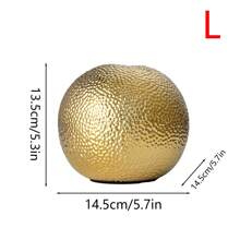 Nordic Minimalist Creative Gold Electroplated Hammered Ceramic Hydroponics Vase, Home Living Room TV Cabinet Decor, Office Desk Dining Table Centerpiece Flower Holder Gifts Birthday Graduation Home Decor Room Decor Flower Vase Glass Vase