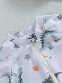 Newborn Baby Swimwear - 灰色 - 查看 5