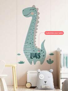 1pc Personalized Kids Height Growth Chart Wall Decals, Animal Design Measurement Wall Stickers For Children's Bedroom, Nursery, Play Room Decoration, Boys Girls Baby Gifts Birthday Graduation