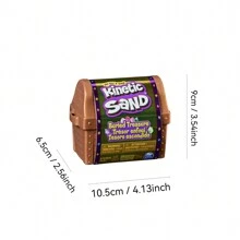 Spin Master Kinetic Sand, Hidden Treasure Playset With 6oz Of Kinetic Sand And Surprise Hidden Tool (Style May Vary)