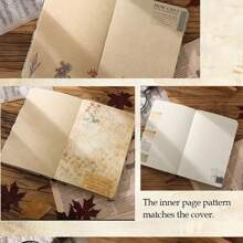 1pc Modern Painting Style Colorful Paged Notebook, Illustrated Colorful Journal Diary For Students, Back To School Essential Stationery Gift