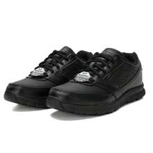 Skechers WORK 男士系列休闲鞋，软底系带男士商务工作鞋，适合通勤，77156-BLK - 黑色 - View 3