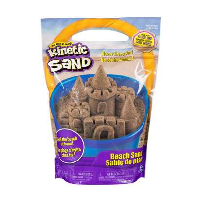 Spin Master Kinetic Sand 3lb Brown Beach Sand Educational And Creative Sensory Play Sand Toys For Boys And Girls Aged 3+