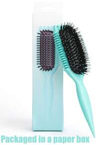 卷发定型刷 – 波浪边顺发刷，用于定型卷发，软垫设计，减少毛躁和断裂，男女皆宜，顺滑效果明显 - 彩色 - 查看 16