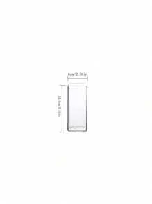 1pc Square Glass Coffee Mug/Milk Cup, Thick Heat-Resistant Microwave-Friendly Cup With Lid, Breakfast Cup