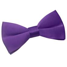 1 Pc Solid Color Polyester Bow Tie, Suitable For All Seasons - Multicolor - View 13