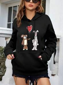 Bear Bunny Love! Women's Hoodies Cozy And Cute Designs