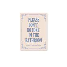 1 pieza Pintura en lienzo sin marco con cita "Por favor, no lo hagas en el baño" Impresión de "Lindo trasero" Regalo divertido Decoración de pared de baño Cartel de arte