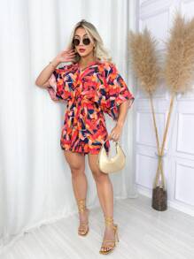 Women's Puff Sleeve Romper Inspired By Far - Vàng - Xem 1