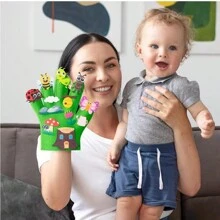 Animals Felt Story Finger Puppets - DTY Animal Storytelling Hand Puppet Felt Education Gift Farm Insect Zoo  Animal Story Time Early Learning Role Play For - Nhiều màu - Xem 8