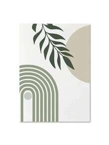 1PC Boho Wall Art Posters Leaves Sun Moon Geometric Abstract Gallery Canvas Painting And Prints Pictures For Living Room Home Decor No Frame ﻿ - Multicolor - View 74