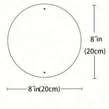 8x8 Inch Round Metal Birthday Cruise Plaque - Ideal Gift For Family, Cafe, Bedroom Etc. - Random Hole Style