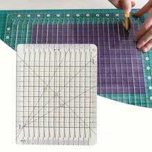 Regla de corte de acrílico para acolchados - Transparente, plantilla de costura y patchwork de 6/12 pulgadas para manualidades DIY