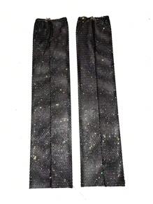 Sexy Fishnet Leg Sleeves Com Strass - Acessório Glam para Boate