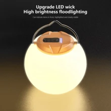 AGUILAMEX Portable Tent Light LED Camping Lantern High Power Hiking - Yellowish White - View 6