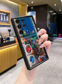 1 Ốp điện thoại chống rơi phong cách Gameboy cổ điển tương thích với iPhone/Galaxy/Infinix/Redmi/OPPO/VIVO//Realme/MOTO/Itel/Tecno - màu đen - Xem 3