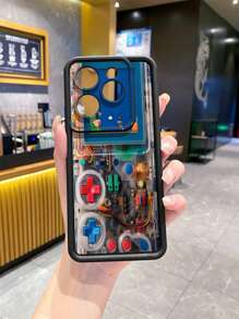1 Ốp điện thoại chống rơi phong cách Gameboy cổ điển tương thích với iPhone/Galaxy/Infinix/Redmi/OPPO/VIVO//Realme/MOTO/Itel/Tecno - màu đen - Xem 4
