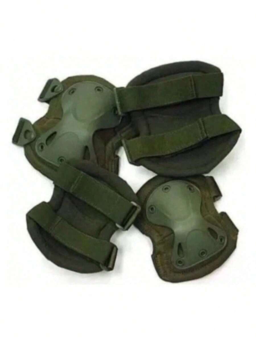 Tactical Military X Shape Skate Knee & Elbow Protective Pads Set Skateboard Paintball Airsoft Hunting Outdoor Sports