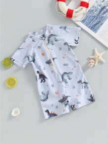 Newborn Baby Swimwear - 灰色 - 查看 6