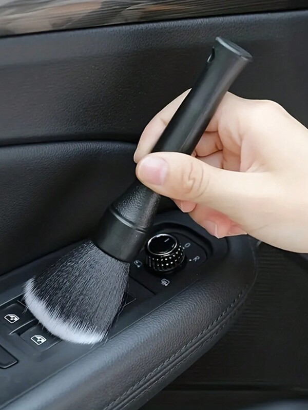 1pc Car Interior Detail Brush, Soft Bristle Cleaning Brush For Dusting, Car Detailing Tool, Dashboard Duster