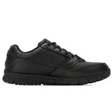 Skechers WORK 男士系列休闲鞋，软底系带男士商务工作鞋，适合通勤，77156-BLK - 黑色 - View 2