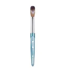 Pincel de uñas Kolinsky adecuado para aplicaciones acrílicas, herramienta de extensión de uñas, bolígrafo para dibujo de rayas en uñas - Azul - Ver 10
